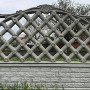 Звичайний бетонний паркан «Альтанка»